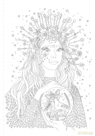 A Mystical Coloring Book: Unlock Your Magic: 50 inspiring images to color. - Sofia Liotta [KSIĄŻKA]