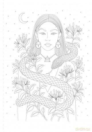 A Mystical Coloring Book: Zodiac Magic: 50 inspiring images to color. - Sofia Liotta [KSIĄŻKA]