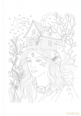 A Mystical Coloring Book: Zodiac Magic: 50 inspiring images to color. - Sofia Liotta [KSIĄŻKA]