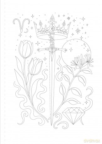 A Mystical Coloring Book: Zodiac Magic: 50 inspiring images to color. - Sofia Liotta [KSIĄŻKA]