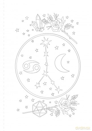A Mystical Coloring Book: Zodiac Magic: 50 inspiring images to color. - Sofia Liotta [KSIĄŻKA]