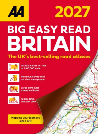AA Big Easy Read Atlas Britain 2027 Paperback (AA Road Atlas) [KSIĄŻKA]