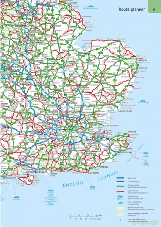 AA Easy Read Britain 2027 Flexi-Bound (AA Road Atlas Britain) [KSIĄŻKA]