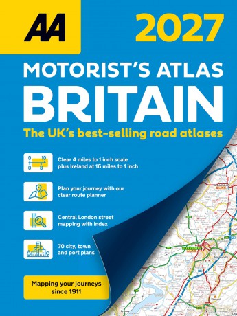 AA Motorists Atlas Britain 2027 Spiral Bound (AA Road Atlas) [KSIĄŻKA]