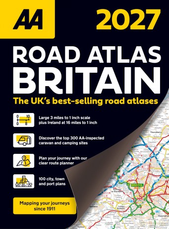 AA Road Atlas Britain 2027 Spiral Bound [KSIĄŻKA]