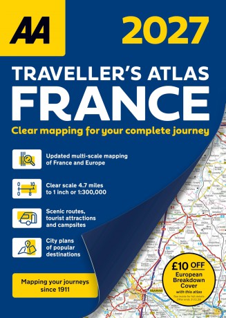 AA Travellers Atlas France 2027 Flexi Bound [KSIĄŻKA]