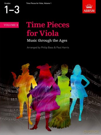 ABRSM Time Pieces For Viola Volume 1. Sheet Music for Viola, Piano Accompaniment - Philip Bass [KSIĄŻKA]