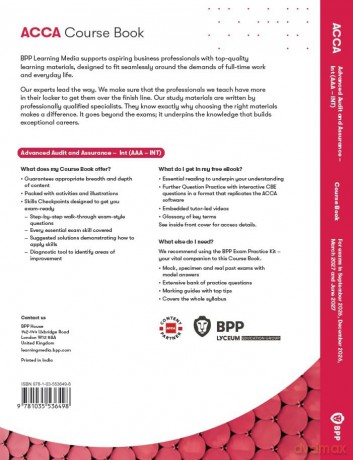 ACCA Advanced Audit and Assurance (International): Course Book - Bpp Learning Media [KSIĄŻKA]