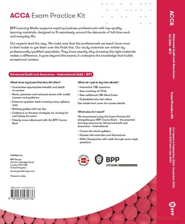 ACCA Advanced Audit and Assurance (International): Exam Practice Kit - Bpp Learning Media [KSIĄŻKA]