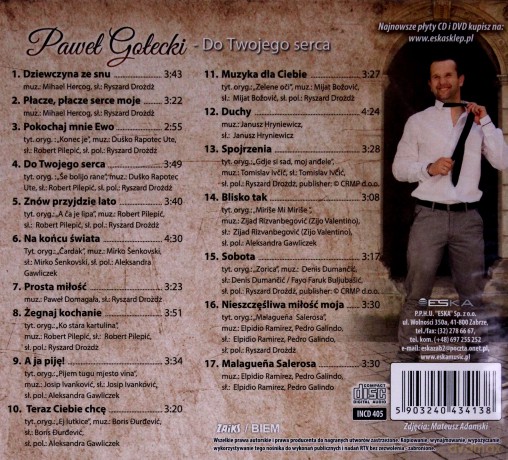 Paweł Gołecki: Do Twojego serca [CD]