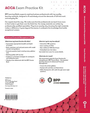 ACCA Advanced Financial Management: Exam Practice Kit - Bpp Learning Media [KSIĄŻKA]