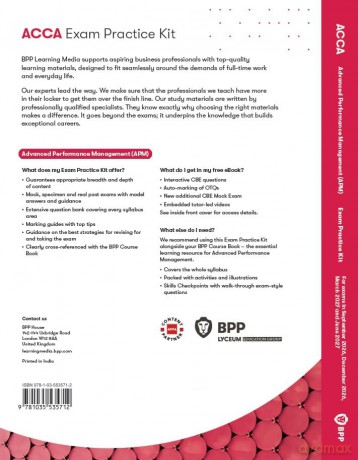 ACCA Advanced Performance Management: Exam Practice Kit - Bpp Learning Media [KSIĄŻKA]