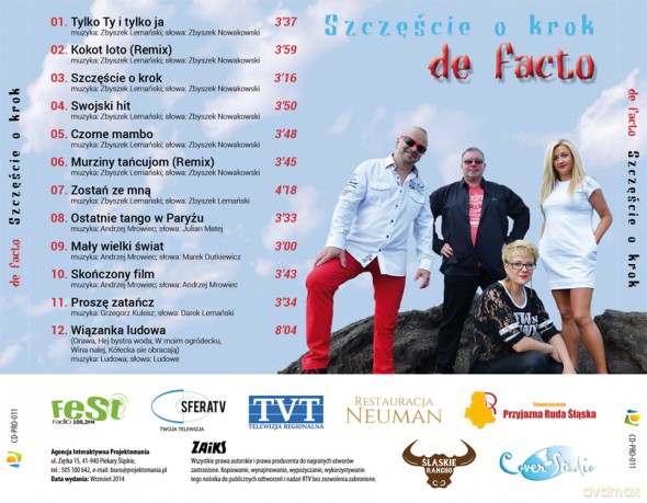 De Facto: Szczęście o krok [CD]