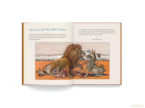 Aesop's Fables: The Collectible Leather Edition: The Classic Edition by acclaimed illustrator, Charles Santore (Charles Santore Children's Classics) - Aesop [KSIĄŻKA]