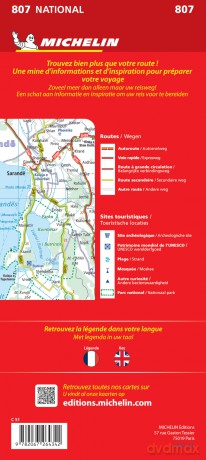 Albania - Michelin National Map 807: wegenkaart - Michelin [KSIĄŻKA]
