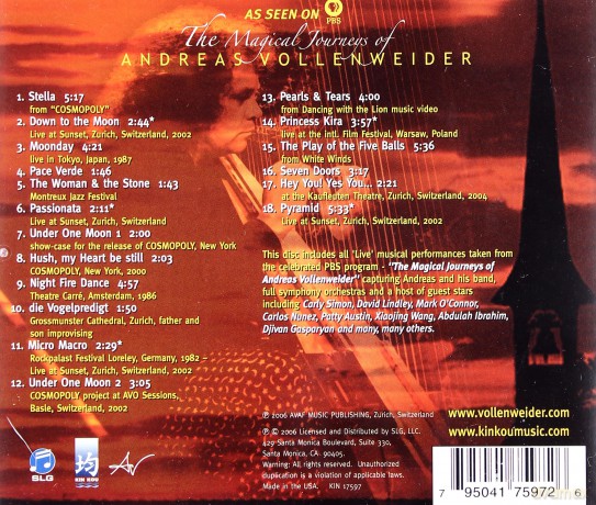 Andreas Vollenweider: Magical Journeys of Andreas Vollenweider [CD]