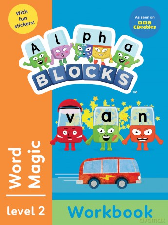 Alphablocks Word Magic Orange Level Workbook: Early Words Educational Activities Perfect for Early Learning and Fans of the TV Series - Ages 3-5+: 1 (Alphablocks Orange Level Workbook Set (3 books)) - Alphablocks [KSIĄŻKA]