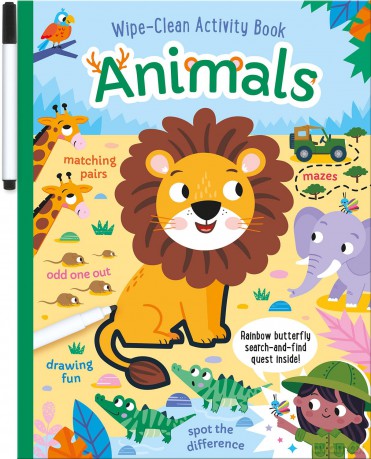 Animals Wipe-Clean Activity Book: Reusable Drawing and Activity Fun - Will Putnam [KSIĄŻKA]