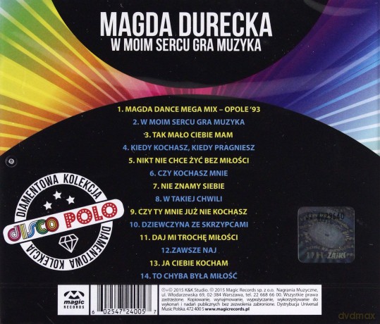 Magda Durecka: Diamentowa Kolekcja Disco Polo - W Moim Sercu Gra Muzyka [CD]