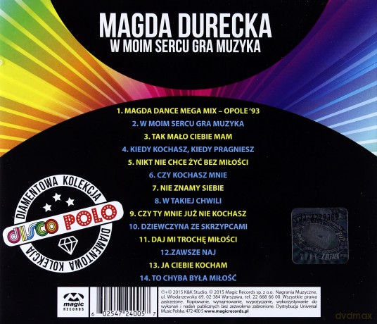 Magda Durecka: Diamentowa Kolekcja Disco Polo - W Moim Sercu Gra Muzyka [CD]