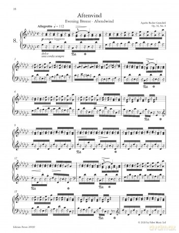Backer Grondahl: Fantasistykker (Fantasy Pieces) Op. 36 (EP20039) - Agat Backer Gr Ndah [KSIĄŻKA]
