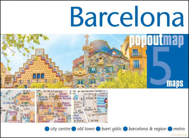 Barcelona PopOut Map: Pocket size, pop up map of Barcelona city centre [KSIĄŻKA]
