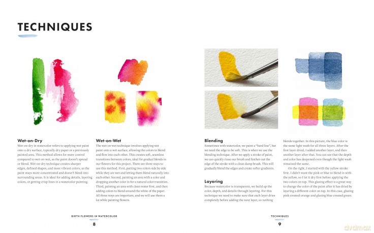 Birth Flowers in Watercolor: A Creative Guide to Painting Personal Floral Art for Every Month - Includes Watercolor Pad with Sketches-No Drawing Required! - Kirsten Van Leuven [KSIĄŻKA]