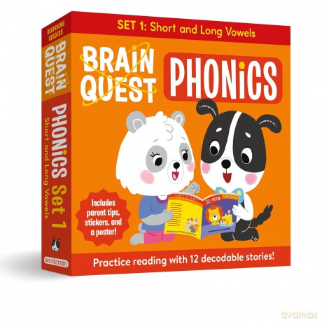 Brain Quest Phonics Readers: Set 1: 12 Decodable Readers: Short and Long Vowels [KSIĄŻKA]