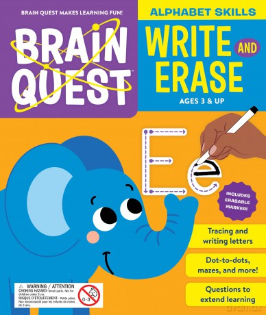 Brain Quest Write and Erase: Alphabet Skills (Brain Quest Workbooks) [KSIĄŻKA]