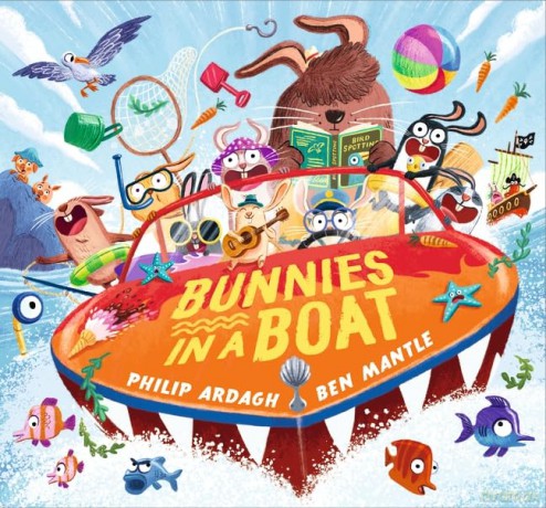 Bunnies in a Boat: ZIP! ZOOM! WHOOSH! A rhyming board book adventure babies and toddlers, perfect to read together (Sunny Town Bunnies) - Philip Ardagh [KSIĄŻKA]