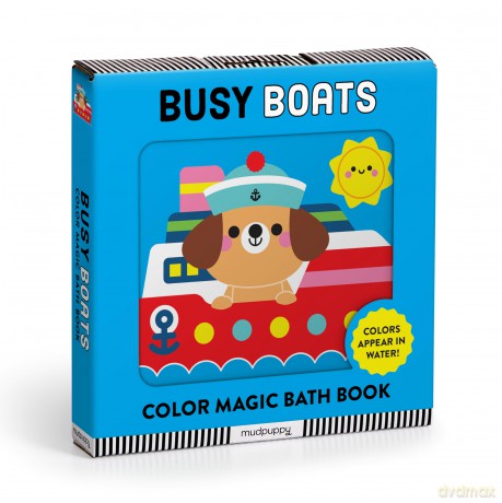 Busy Boats Color Magic Bath Book - Clementine Derodit [KSIĄŻKA]