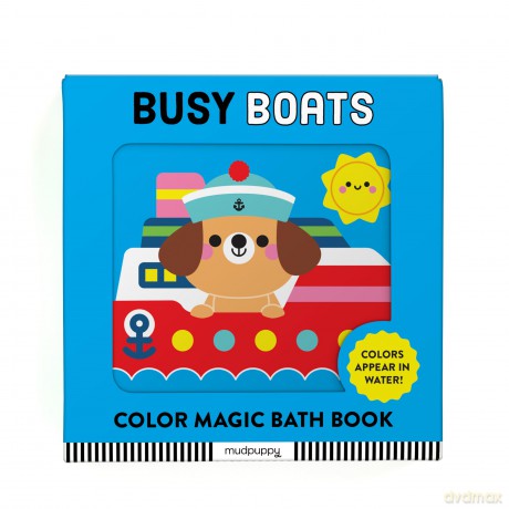 Busy Boats Color Magic Bath Book - Clementine Derodit [KSIĄŻKA]
