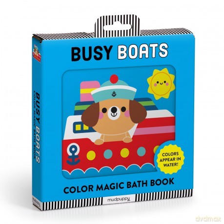 Busy Boats Color Magic Bath Book - Clementine Derodit [KSIĄŻKA]
