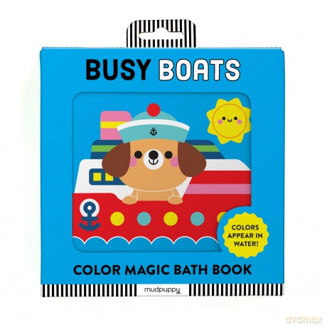 Busy Boats Color Magic Bath Book - Clementine Derodit [KSIĄŻKA]