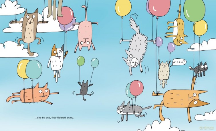 Cats on Cats on Cats: A brilliantly funny, quirky and heartwarming graphic-novel style picture book - Maddie Frost [KSIĄŻKA]