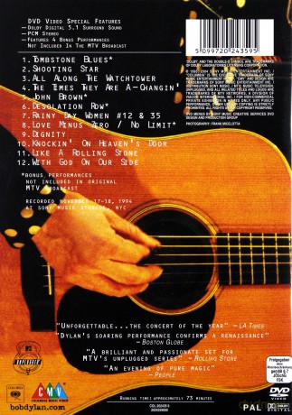 Bob Dylan: MTV Unplugged [DVD]