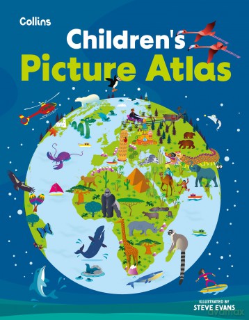 Children's Picture Atlas: Ideal way for kids to learn more about the world - Collins [KSIĄŻKA]