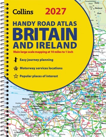 Collins Handy Road Atlas Britain and Ireland 2027 (A5 Spiral): Clear, easy-to-read mapping (Collins Road Atlas) - Collins Maps [KSIĄŻKA]
