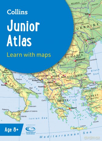 Collins Junior Atlas: Ideal for learning at school and at home (Collins School Atlases) - Stephen Scoffham [KSIĄŻKA]