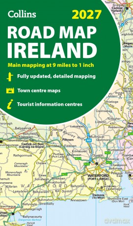 Collins Road Map of Ireland 2027 (Folded map): Clear, easy-to-read mapping (Collins Road Atlas) - Collins Maps [KSIĄŻKA]