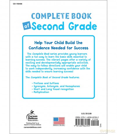Complete Book of Second Grade - Carson Education [KSIĄŻKA]