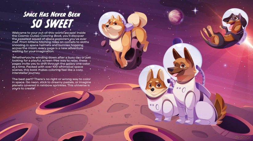 Cosmic Cuties Coloring Book: Color Adorable Out-of-This-World Adventures - More than 100 pages to color! (Chartwell Coloring Books) - Chartwell Books (Ed) [KSIĄŻKA]