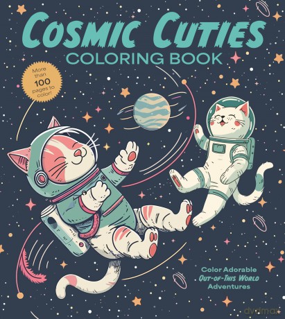 Cosmic Cuties Coloring Book: Color Adorable Out-of-This-World Adventures - More than 100 pages to color! (Chartwell Coloring Books) - Chartwell Books (Ed) [KSIĄŻKA]