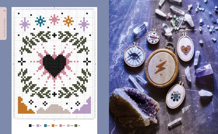 Cross Stitch Cabinet of Curiosities: 500 magical motifs and peculiar patterns - Grace Isobel [KSIĄŻKA]