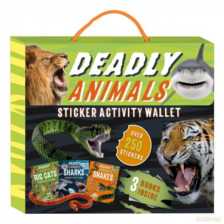 Deadly Animals Sticker Activity Wallet: Wild activities that travel with you [KSIĄŻKA]