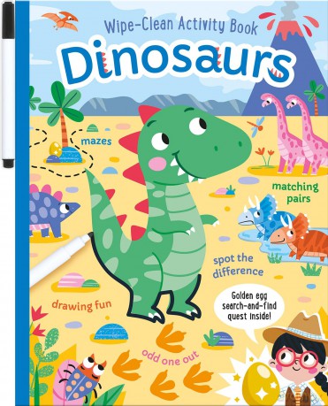 Dinosaurs Wipe-Clean Activity Book: Reusable Drawing and Activity Fun - Will Putnam [KSIĄŻKA]