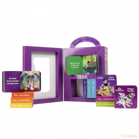 Disney Lion King, Moana, and more! - Best Friends My First Library Board Book Block 12-Book Set - PI Kids - Disney [KSIĄŻKA]