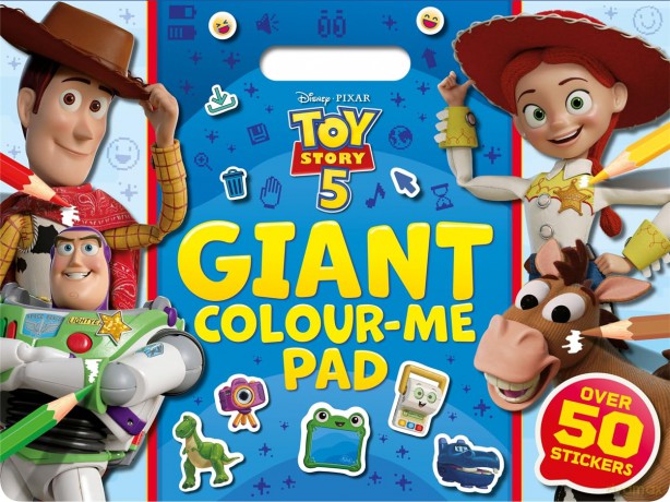 Disney Pixar Toy Story 5: Giant Colour Me Pad: Carry-along colouring for on-the-go fun! [KSIĄŻKA]