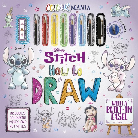 Disney Stitch: How to Draw: Art activity pack with built-in easel, tools and step-by-step drawing guide [KSIĄŻKA]