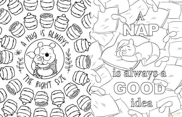 Disney Winnie the Pooh - Time to Unwind Colouring Book: A Mindful Colouring Journey - Walt Disney [KSIĄŻKA]